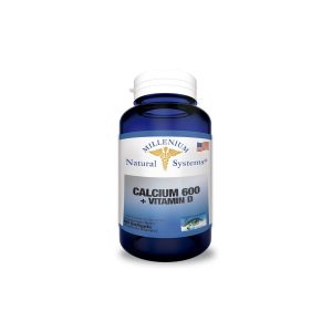Calcium 600 + Vit D 60 Cápsulas Millenium Natural Systems