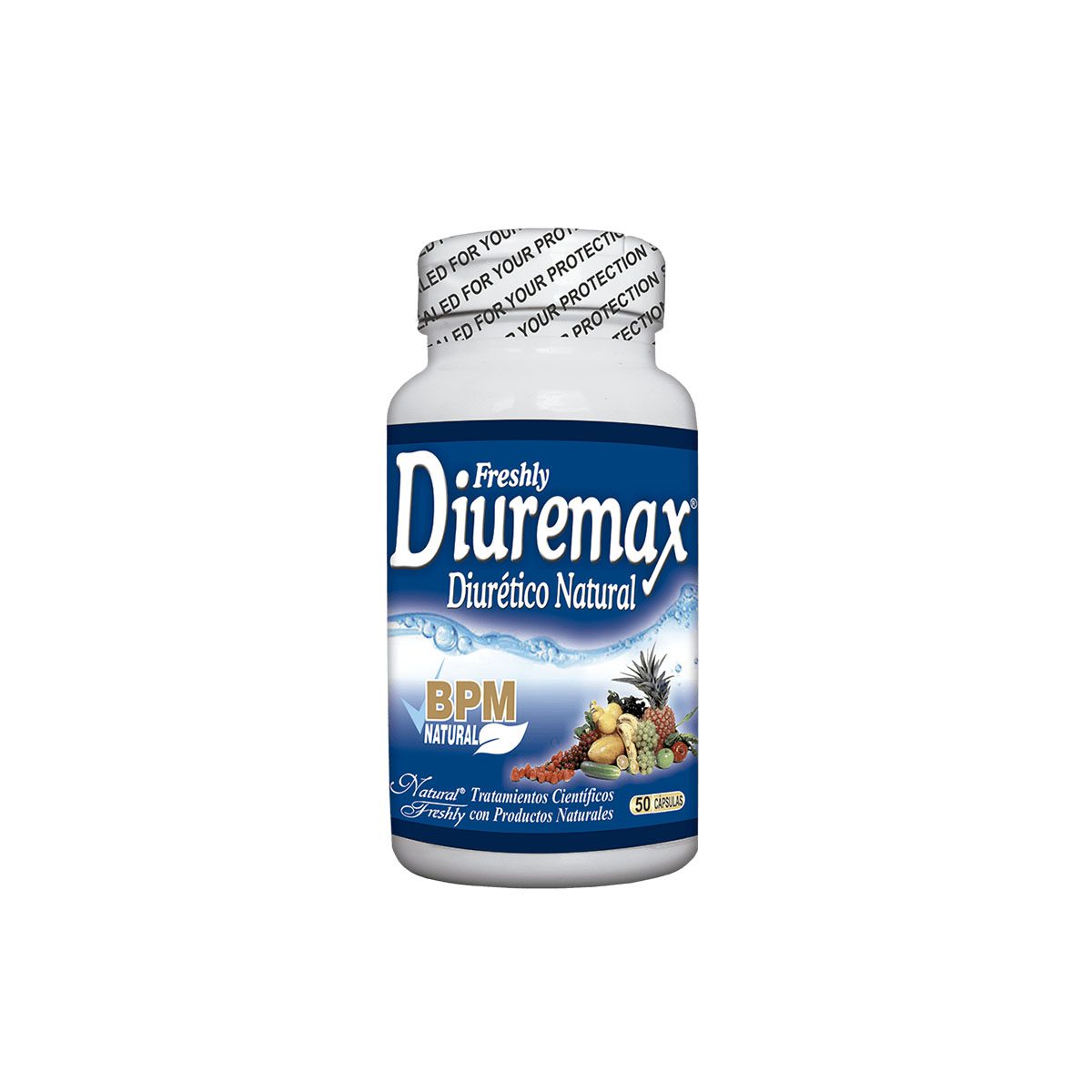 Diuremax por 50 Cápsulas. Natural Freshly PRESENTACIÓN: 50 Cápsulas.