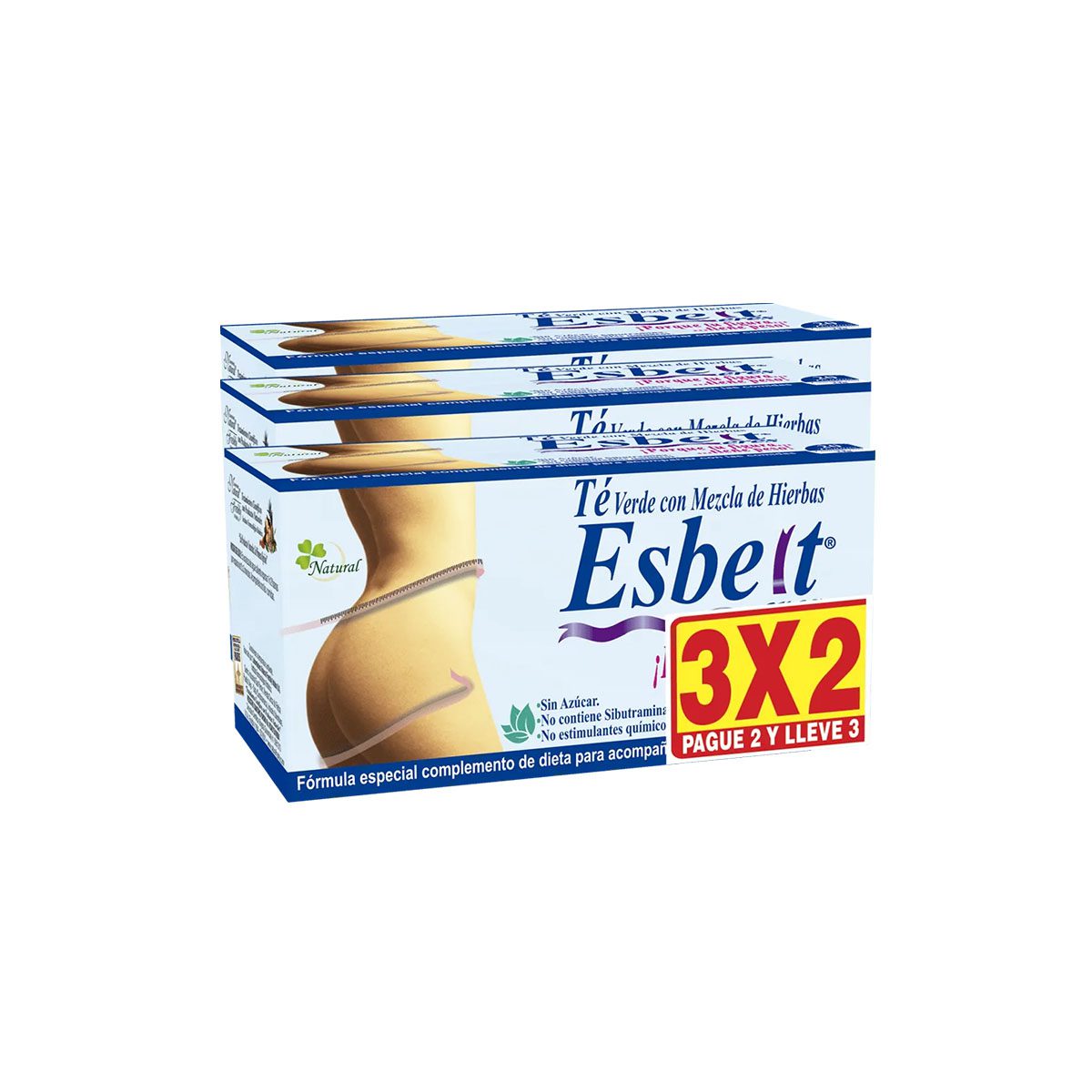 ESBELT TE CAJA PAGUE 2 LLEVE 3 NATURAL FRESHLY
