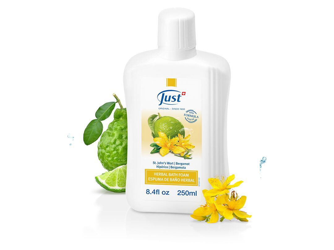 ESPUMA DE BAÑO HERBAL HIPERICO Y BERGAMOTA 250 ML JUST