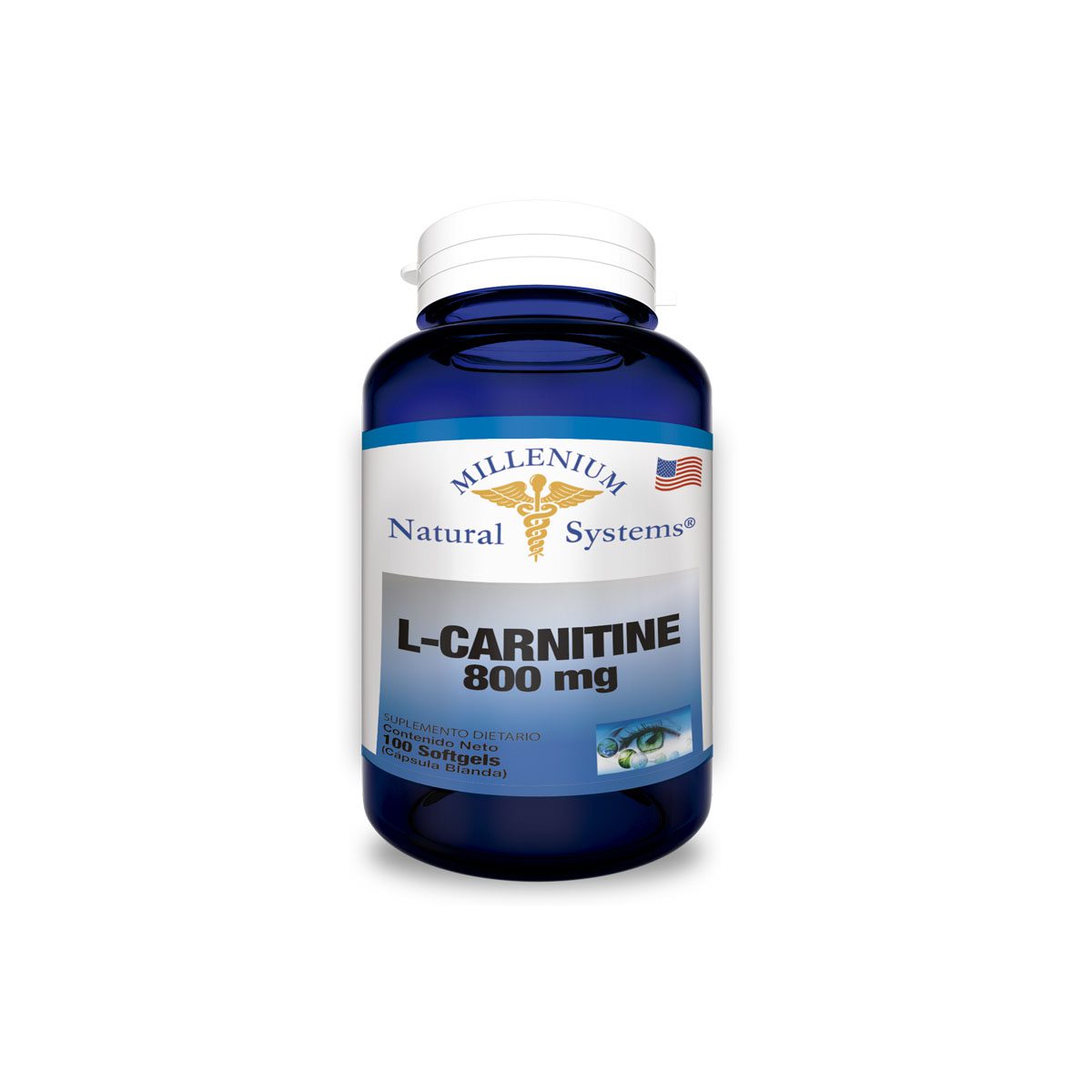 L-Carnitine 800 mg Millenium Natural System
