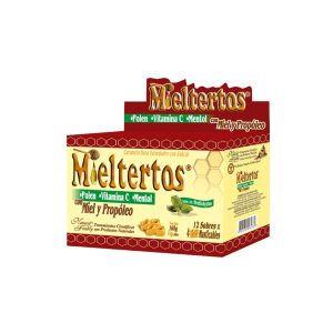 Mieltertos Pastillas Masticables Caja x 12 Sobres Natural