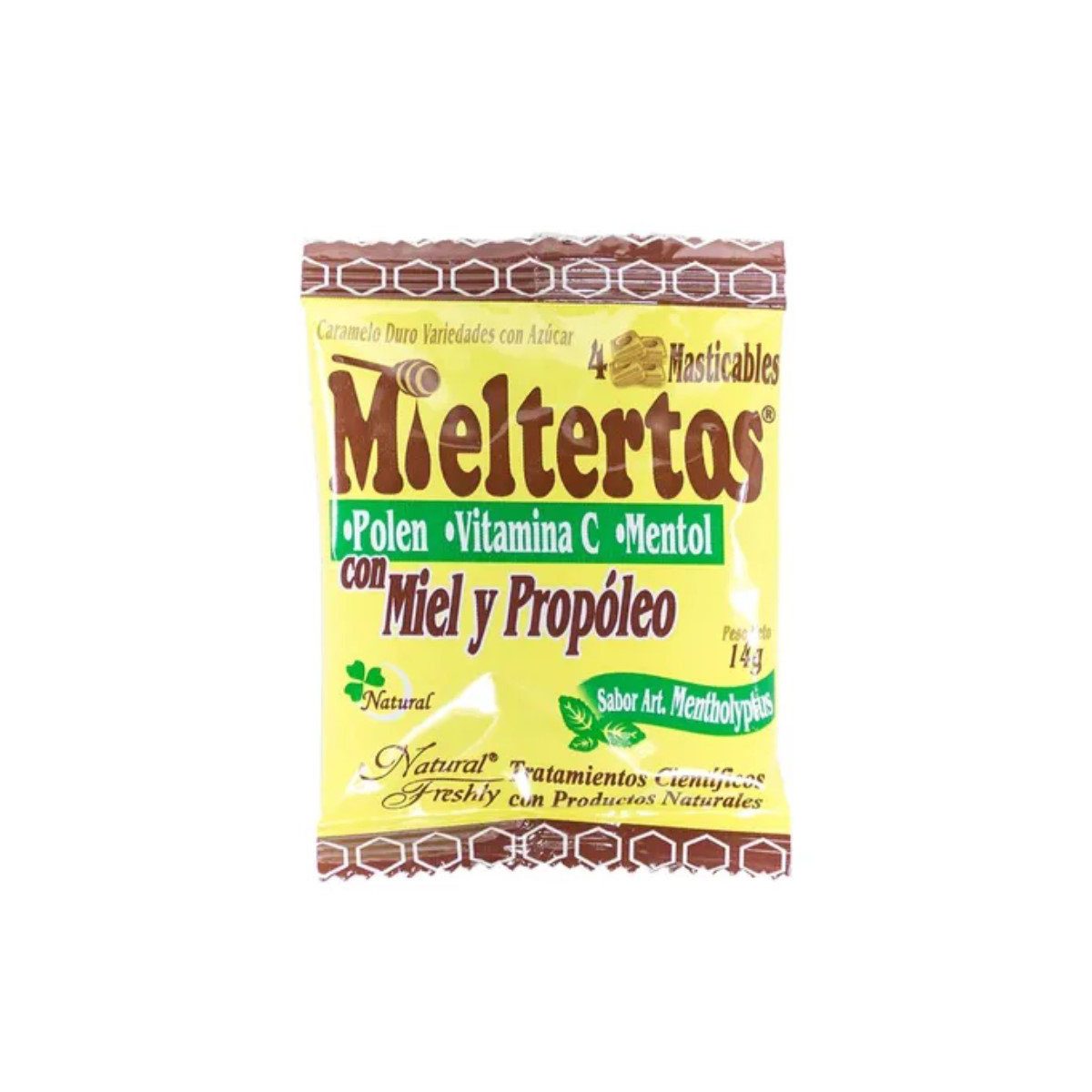 Mieltertos Pastillas Sobre x 4 Natural Freshly