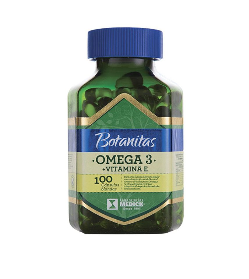 Omega 3 y Vitamina E x 100 Cápsulas Botanitas