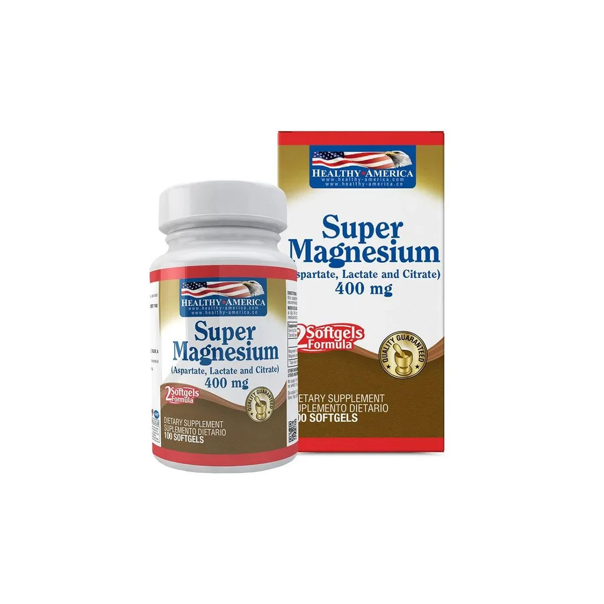 Super Magnesio (magnesium) formula 400 mg Healthy America