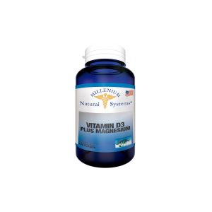 Vitamina D3 Plus Magnesium 100 Cápsulas Millenium Natural Systems