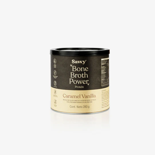 BONE BROTH POWER VANILLA CARAMEL MINI 280GR SAVVY
