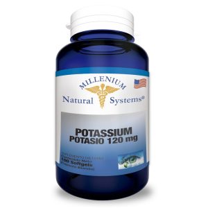 Potasio (Potassium) 120 Mg Cápsulas Millenium Natural Systems