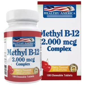 METHYL B-12 3.000 MCG CHERRY FLAVOR HEALTHY AMERICA