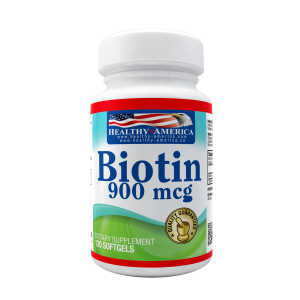 BIOTIN 900 MCG HEALTHY AMERICA CÁPSULAS