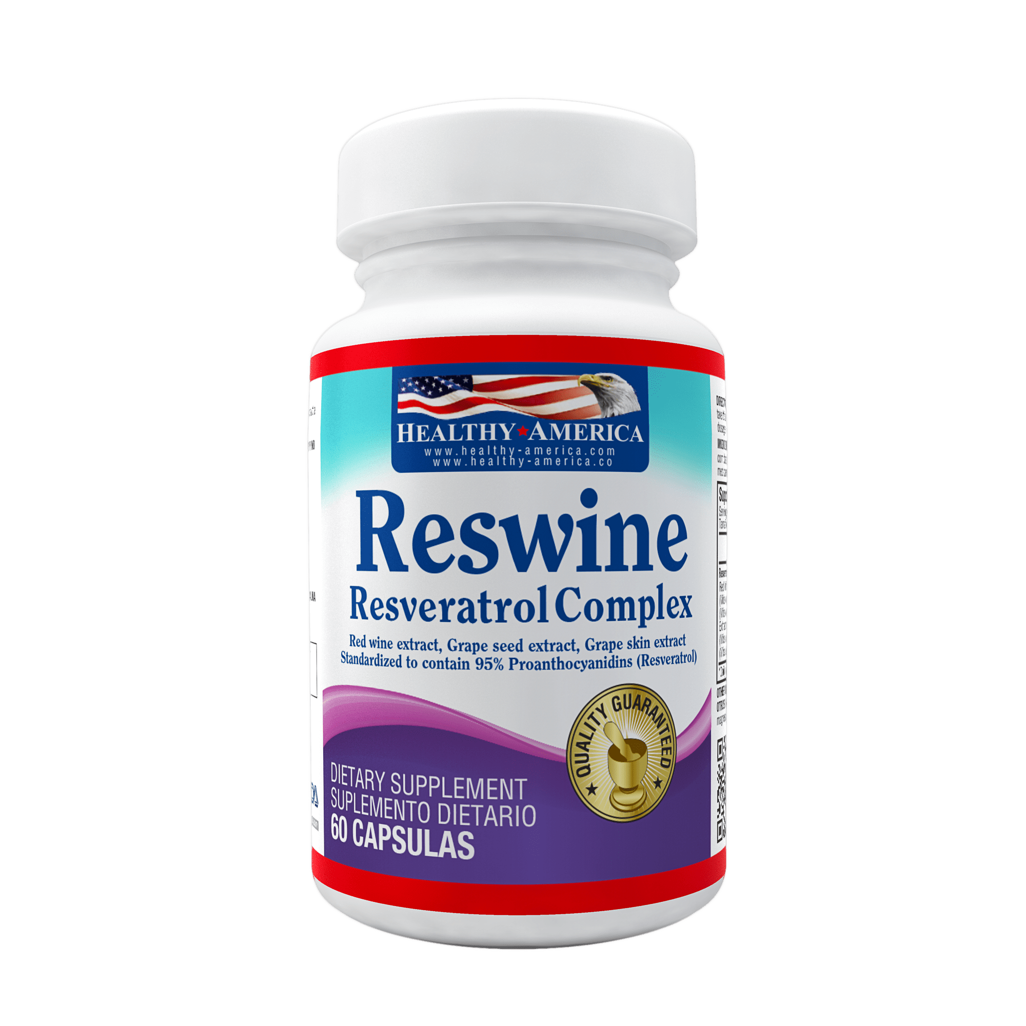 RESWINE RESVERATROL COMPLEX 260 MG HEALTHY AMERICA