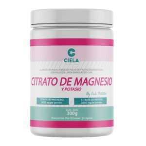 Citrato de Magnesio y Potasio 300 gr Ciela Nutrition