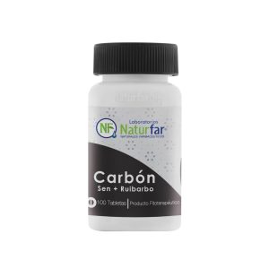 Carbón Sen y Ruibarbo Tabletas x 100 Naturfar