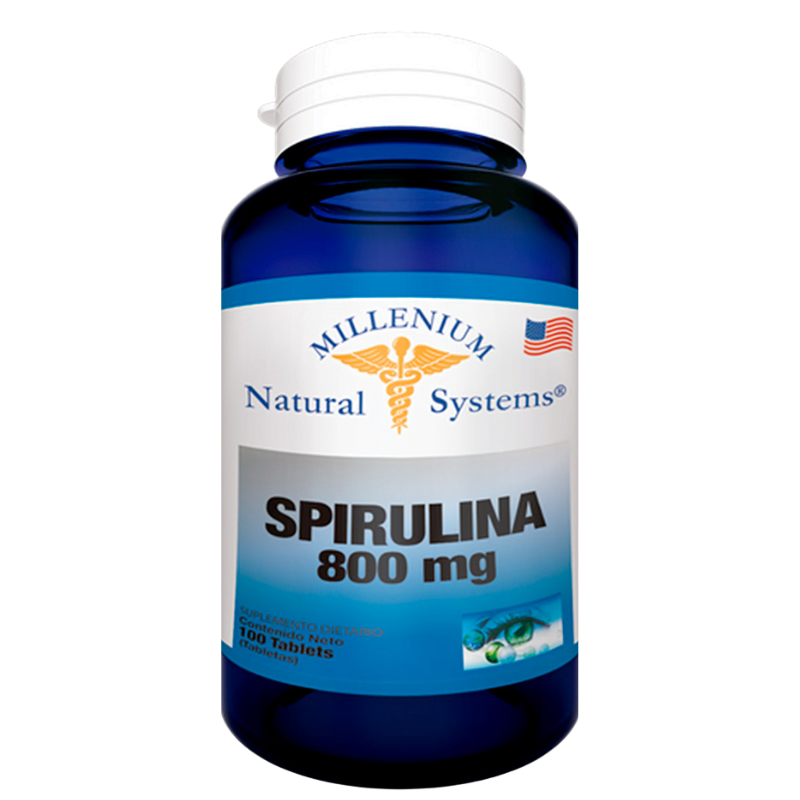Spirulina 800 Mg 100 Tab Natural Systems