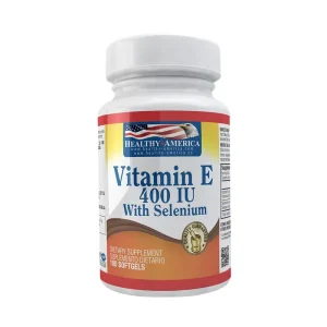 Vitamina E con Selenio 400 IU Healthy America