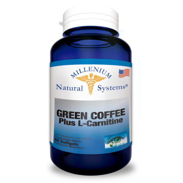 Green Coffee Plus L-Carnitine 60 Softgels Millenium Natural Systems