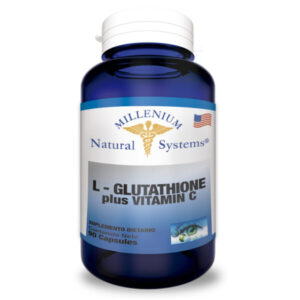 L Glutathione, L Glutation (Antioxidante) 175 mg 90 Cápsulas Plus Vitamina C Natural Systems