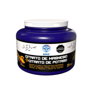 Citrato de Magnesio y Potasio Natural Systems 300 g suplemento en polvo para energía, músculos y sistema nervioso