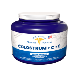Colostrum C+C Natural Systems sabor vainilla 300 g suplemento de calostro bovino con vitaminas y colágeno