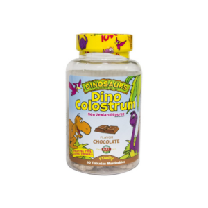 Dino Colostrum KAL 300mg 60 tabletas masticables chocolate calostro bovino niños Colombia Droguería Verde y Natural