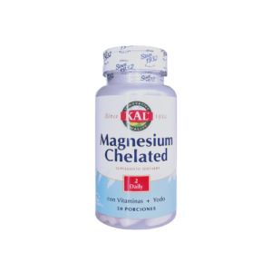 KAL Magnesium Chelated 220 mg alta absorción biodisponibilidad vegano sin gluten
