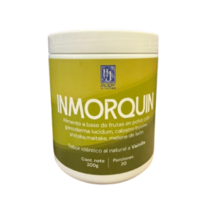 Inmorquin 200 gr Jaquin de Francia pote polvo mango fresa ganoderma lucidum calostro bovino shitake maitake melena de león suplemento INVIMA NSA-0019887-2025