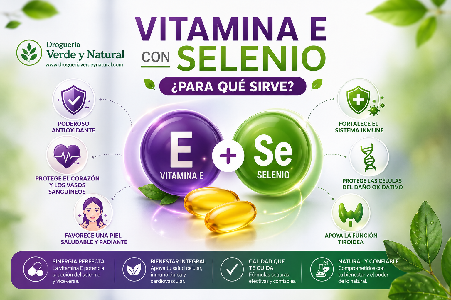 Vitamina E con Selenio para que sirve
